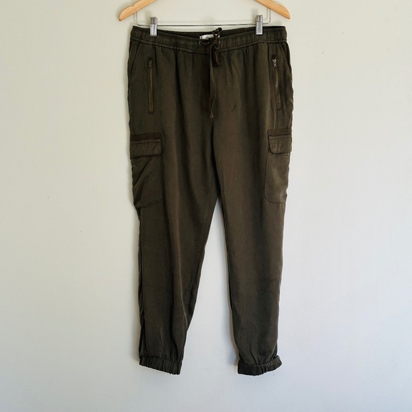 Soyaconcept | Women’s Soya Concept Lyocell Joggers Olive Green Cargo Pull On - Picture 1 of 9